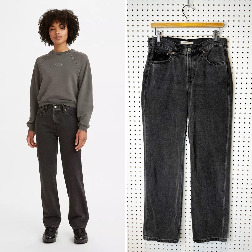 Levi’s | Low Pro Straight Jeans in Black Wash Sz. 28
